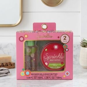 Sprinkles Strawberry Cupcake 2-Pc Bath Gift Set - Shower Gel & Body Butter, NIB